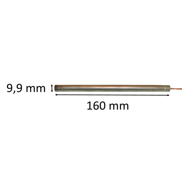 Igniter for pellet stove:  9,9 mm x 160 mm 300 Watt